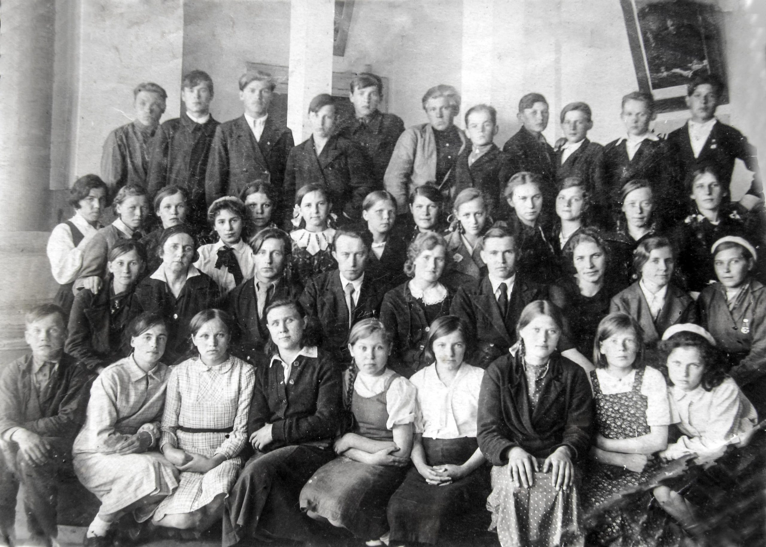 дети и учителя поселка Павлово на Неве 1936 - 1939 г 2